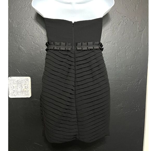 BCBGeneration Strapless Pleated Bubble-Hem Cocktail Dress | Size 0 - Picture 3 of 13